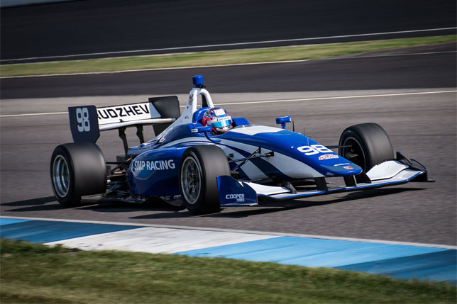 Егор Оруджев принял участие в тестах Indy Lights